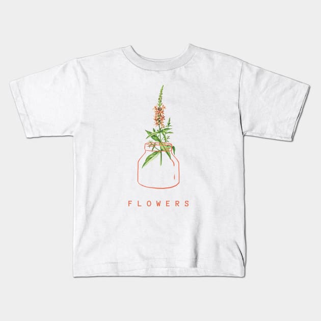 Flowers Kids T-Shirt by Make a Plan Store